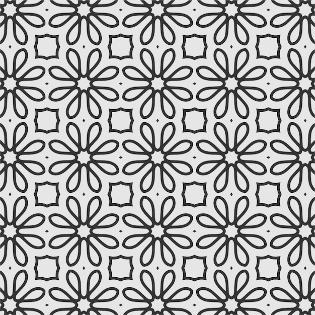 vector drawing colorful geometric flower shapes pattern background