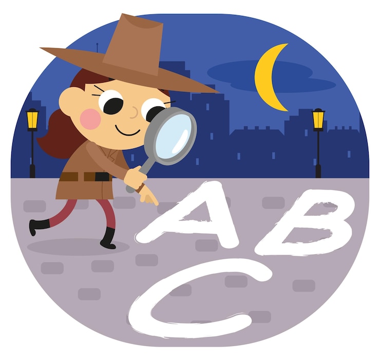 Vector vector drawing on numbers for children