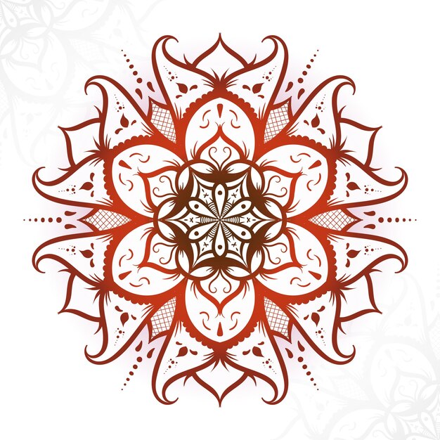 Вектор Векторный рисунок абстрактного фона абстрактный цветок мандалы градиентные красочные орнаменты