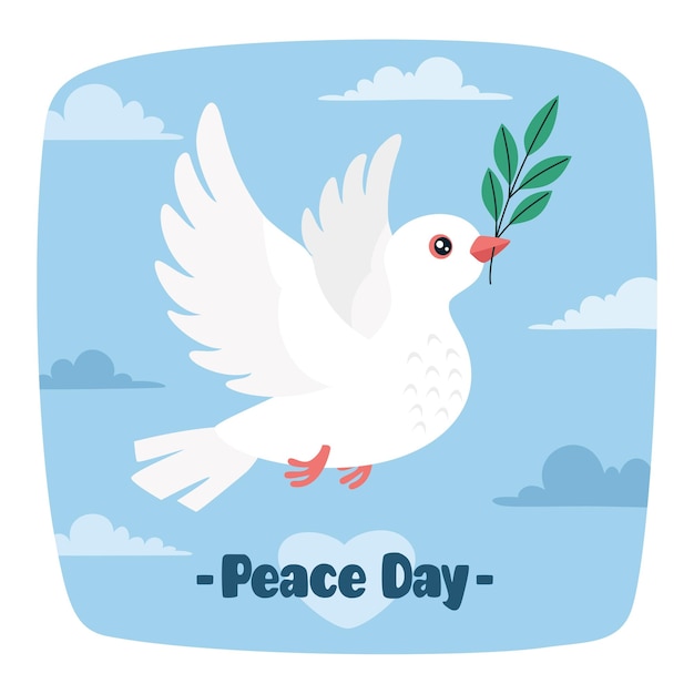 Vector vector drawing of peace dove