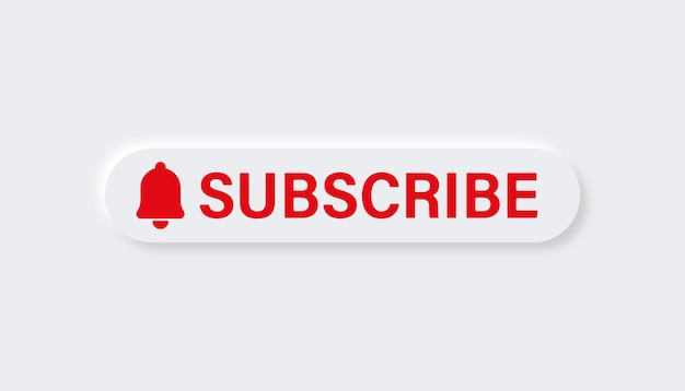 Vector vector drawing of subscribe button