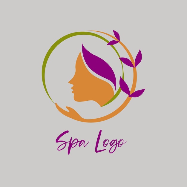 Vector vector drawing woman spa logo