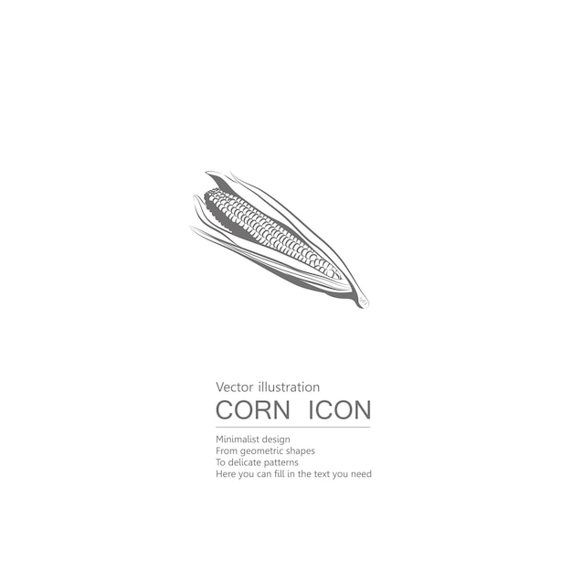 Vector drawn corn icon