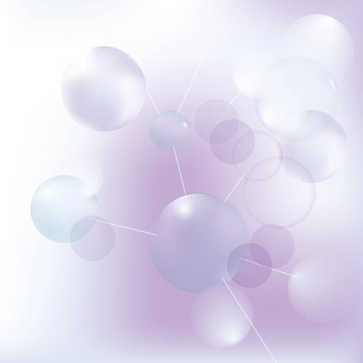 Vector drawn molecular structure. Chemical concept design.
