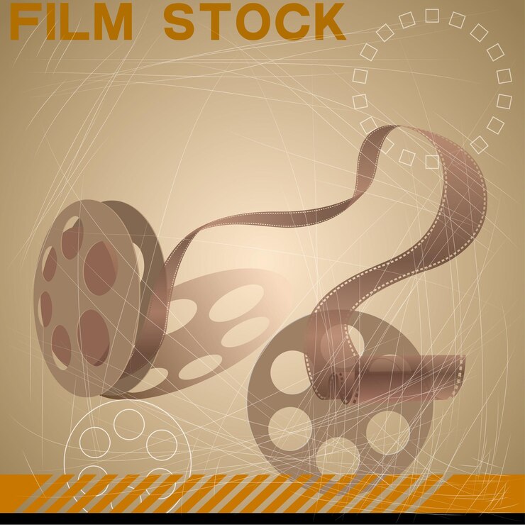 Vector drawn movie copy. Retro style design.