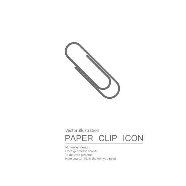 Premium Vector Vector drawn paper clips. isolated on white background.