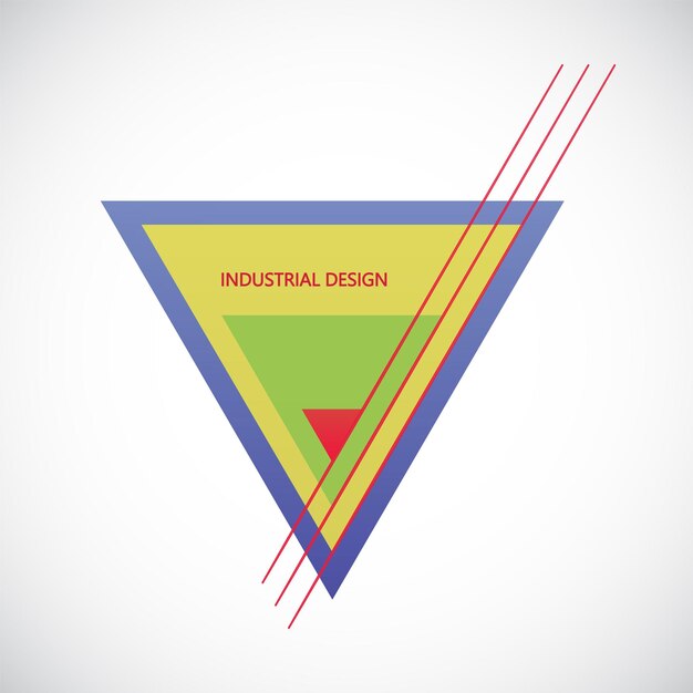 Vector driehoeken logo ontwerpelement Zakelijk abstract pictogram Als teken symbool logo web label embleem