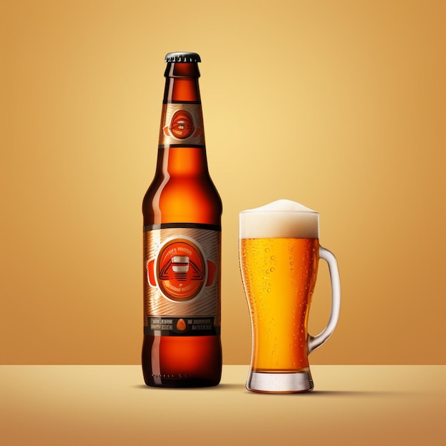 Vettore bere alcol bar birra lager illustrazione vetro pub bevanda boccale birra bottiglia