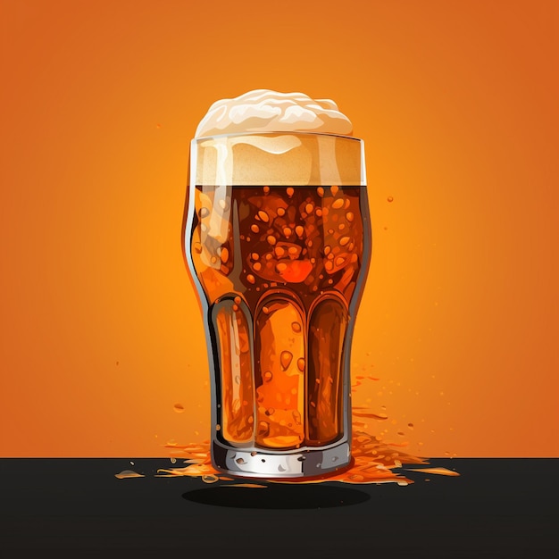 vector drink alcohol bar beer lager illustration glass pub beverage mug brewery bottle