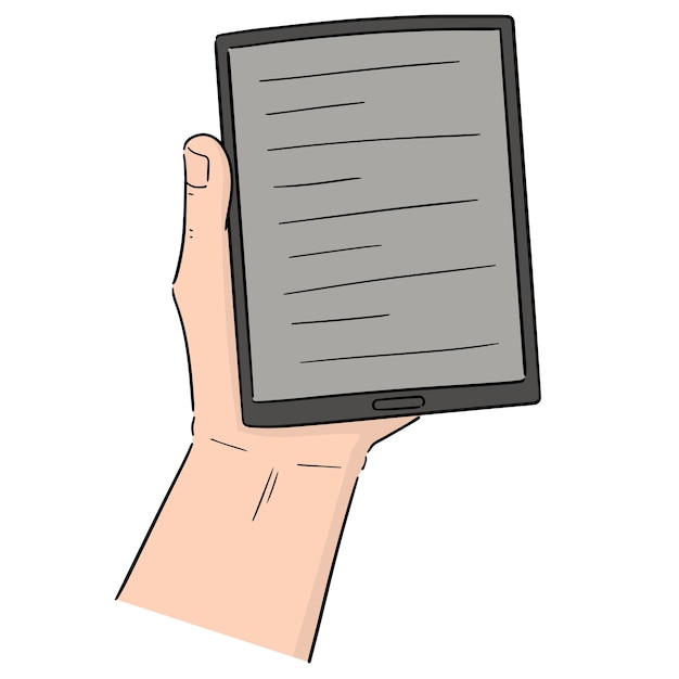 Vector of e-book reader