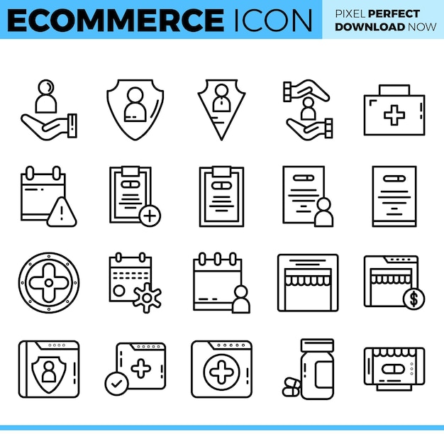 Vector E-commerce pictogramserie