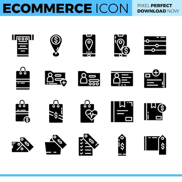 Vector E-commerce pictogramserie