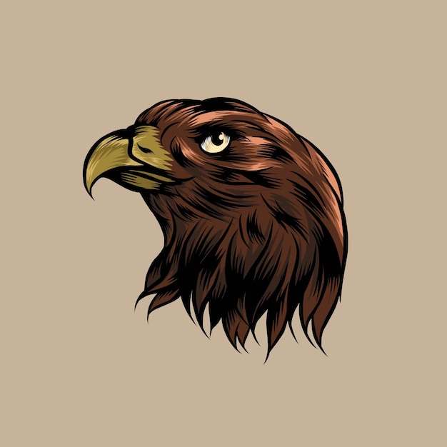 Vector eagle head illustration suitable for branding needs and so on
