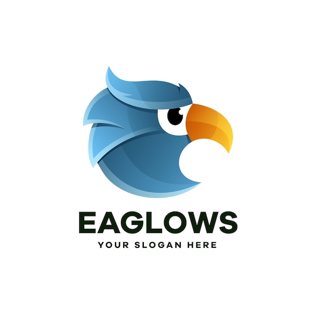 Vector Eagle Illustration Gradient Logo