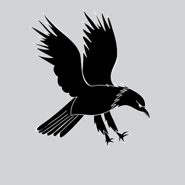 vector eagle silhouette icon