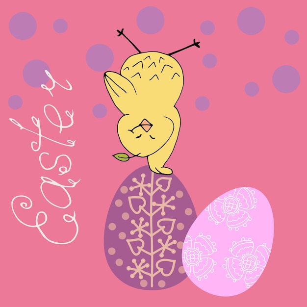 vector easter card