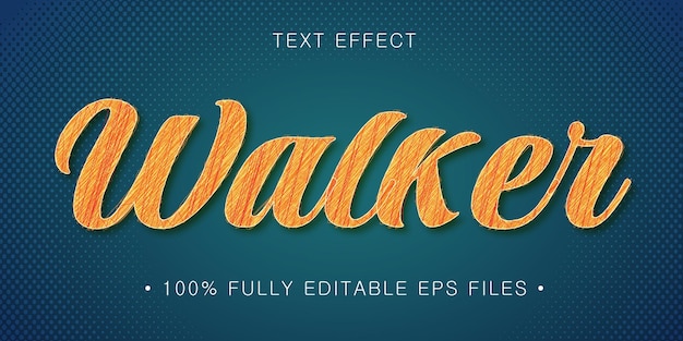 vector editable text effect template