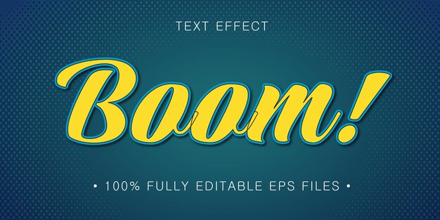 vector editable text effect template