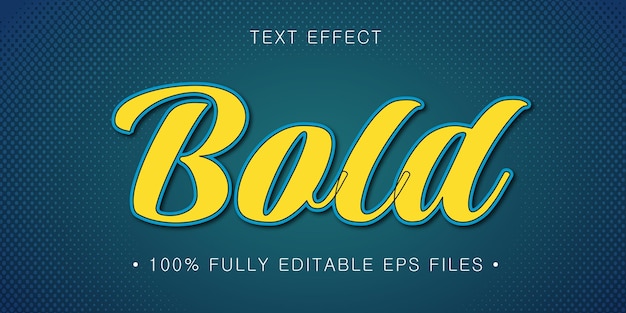 vector editable text effect template