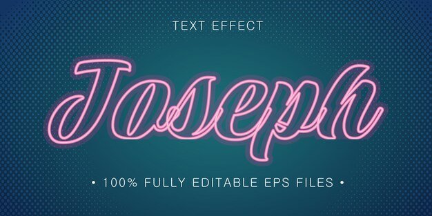 Vector vector editable text effect template