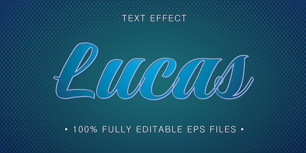 vector editable text effect template