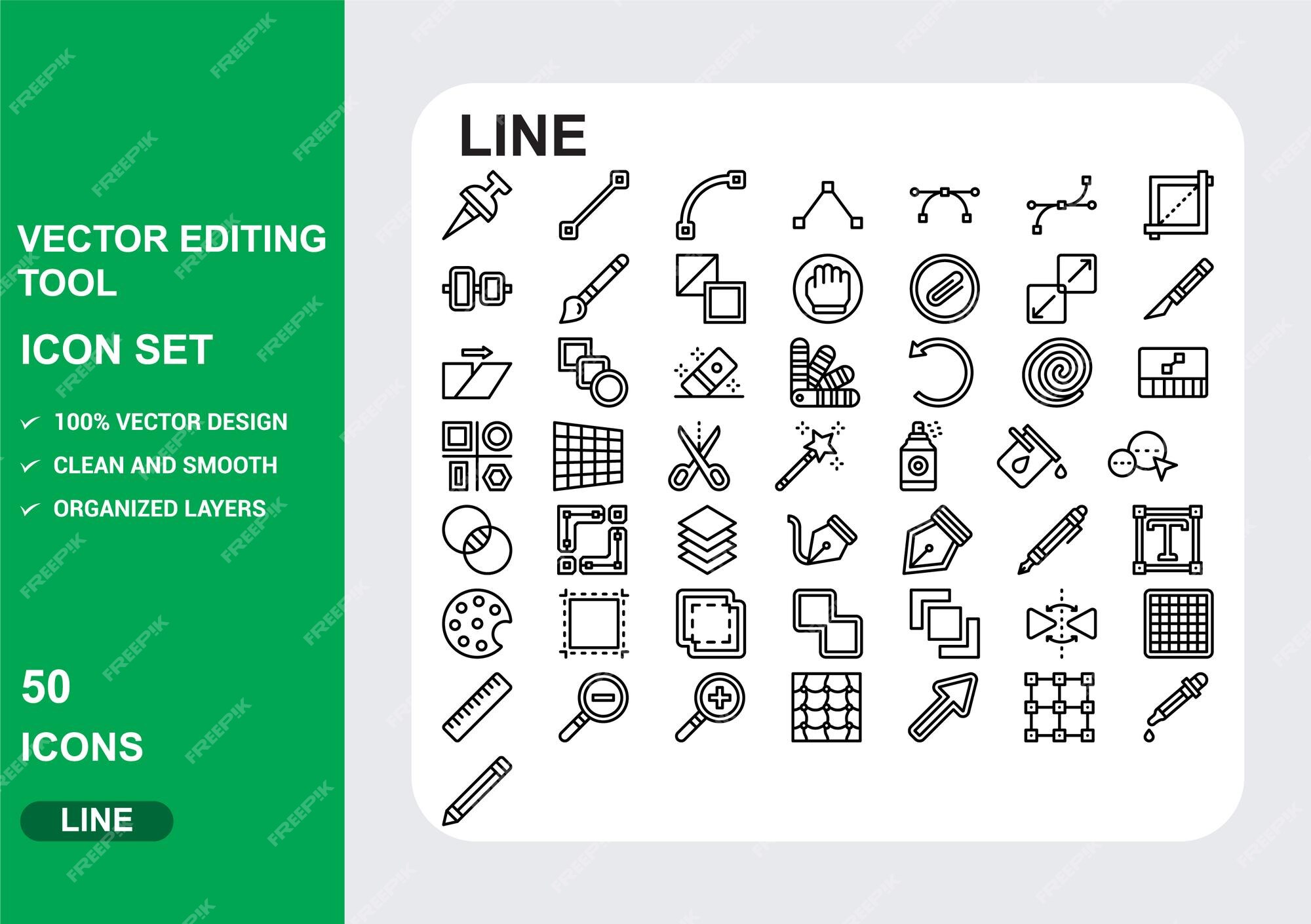 Text editor - Free edit tools icons