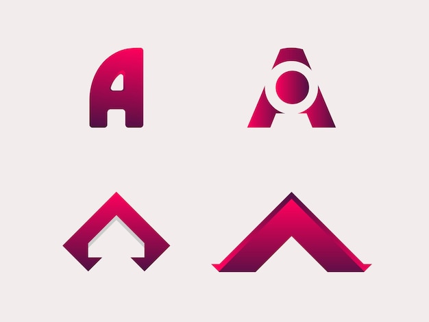 Vector Een letter merk logo collectie ontwerp