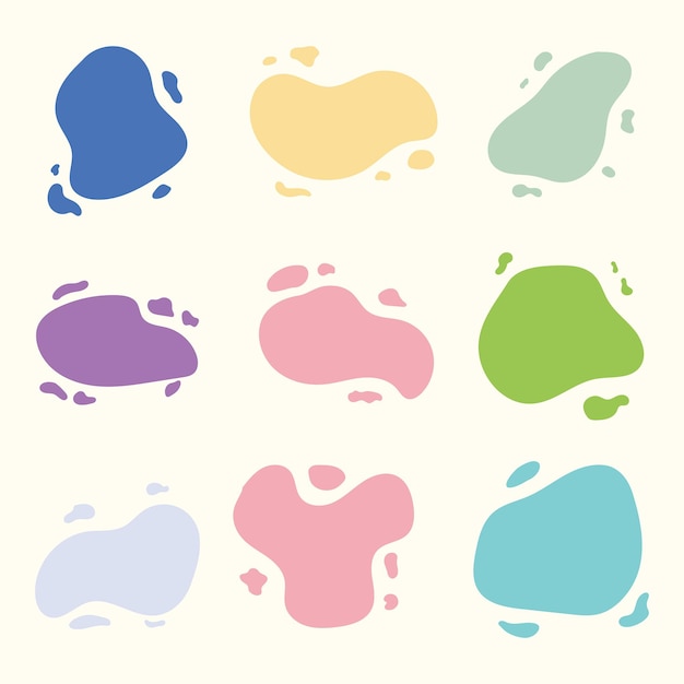 Vector een reeks abstracte elementen veelkleurige cirkels