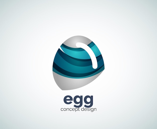 Vector egg logo template