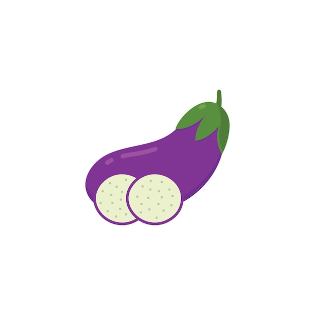 Vector Eggplant Illustration Design