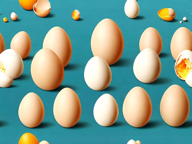 Vector eggs isolated