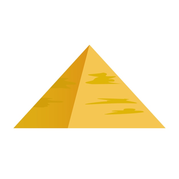 ベクトル ベクトル エジプトのピラミッド漫画砂漠のランドマーク古代記念碑
