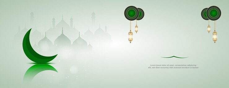 वेक्टर vector eid al adha bakrid festival banner design with moon and mosque or text space
