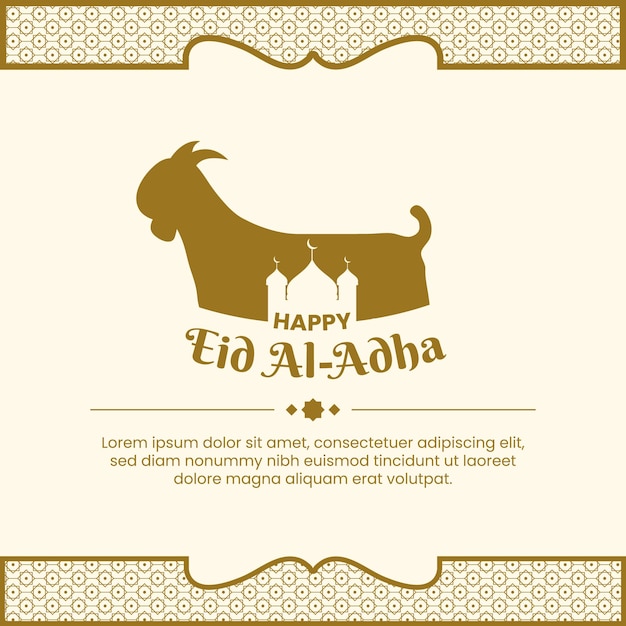 vector eid al adha islamic festival wishes background design