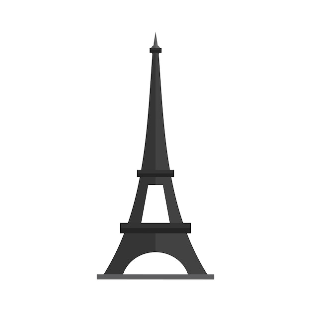 Vector eiffel tower vector icons world famous france tourist attraction symbols international