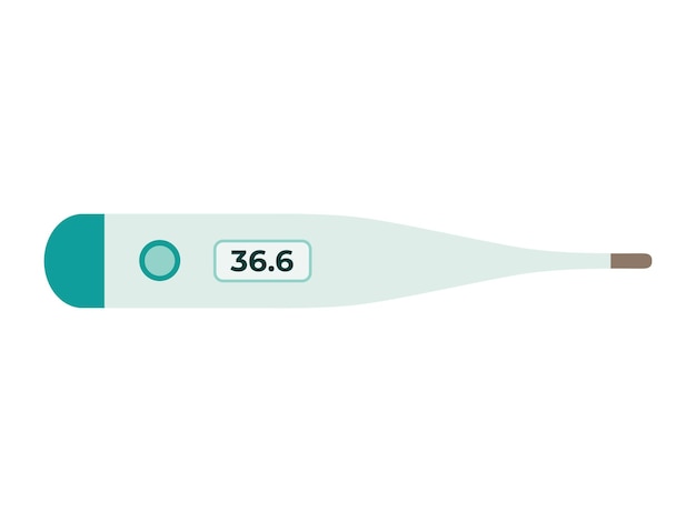 vector electronic medical thermometer digital thermometer design template vector illustration