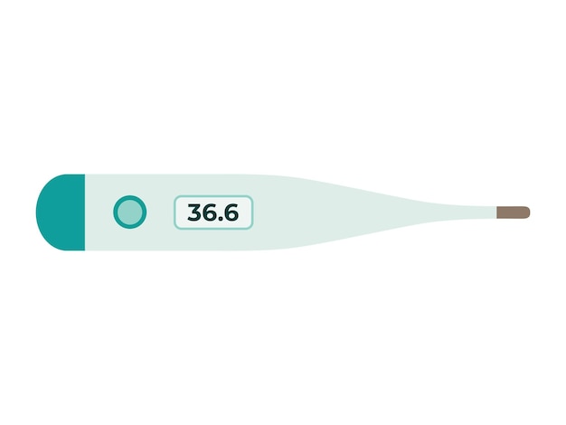 Vector electronic medical thermometer digital thermometer design template vector illustration