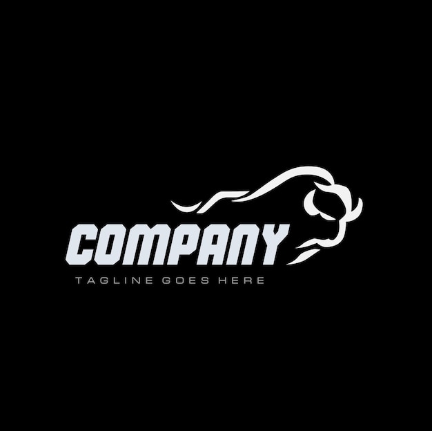 Vector Elegant Bold masculine bull logo for auto company