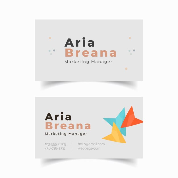 Vector elegant business card design creative template