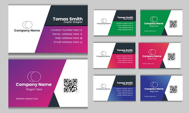 Vector vector elegant business card design template and visiting card design