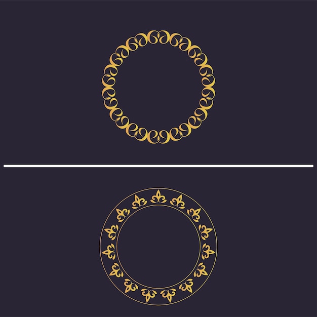 vector elegant circle logo