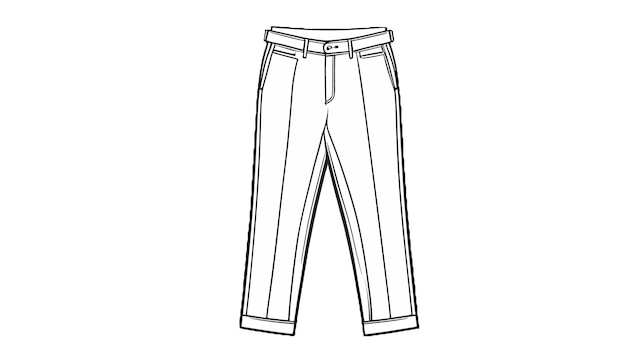 Vector vector of elegant dress pants