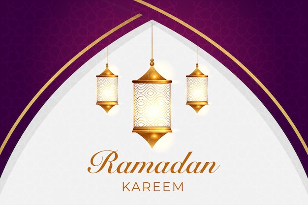 Vector elegant luxurious ramadan eid alfitr islamic background decorative greeting card