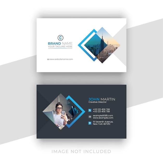 Vector elegant minimal business card template