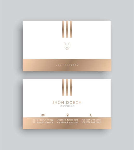 Vector elegant and modern business card design