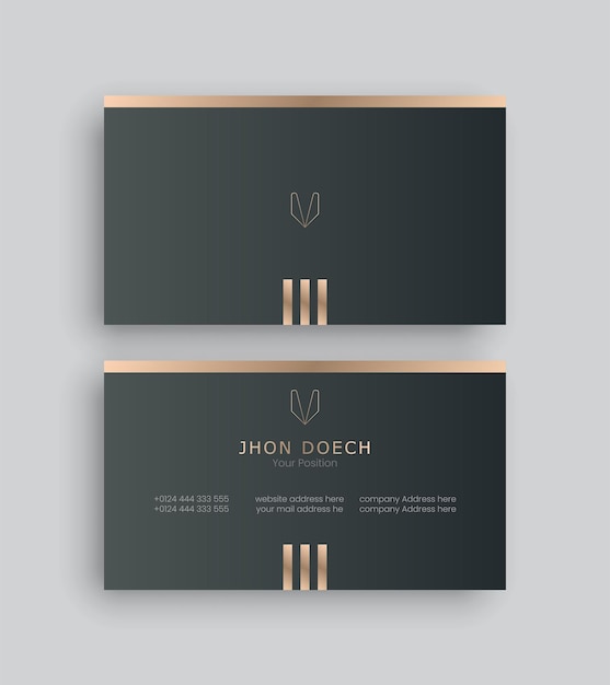 Vector vector elegant and modern business card design