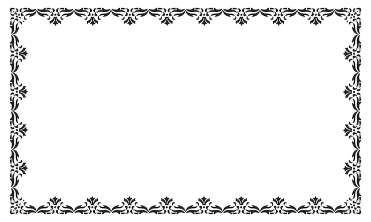Vector vector elegant ornamental frame on white background