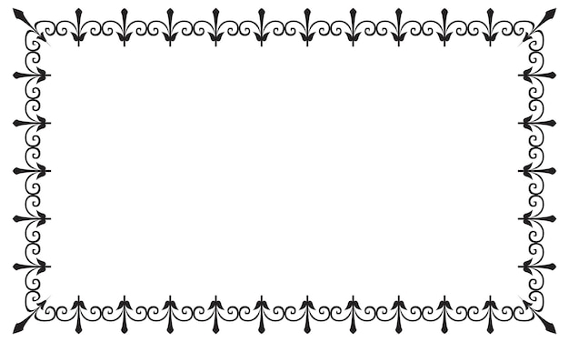 Vector vector elegant ornamental frame on white background