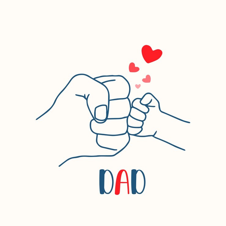 Vector Elegant Style Happy Fathers Day Celebration Template Design