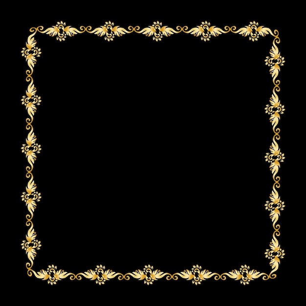 Vector elegante achtergrond met een decoratieve gouden rand
